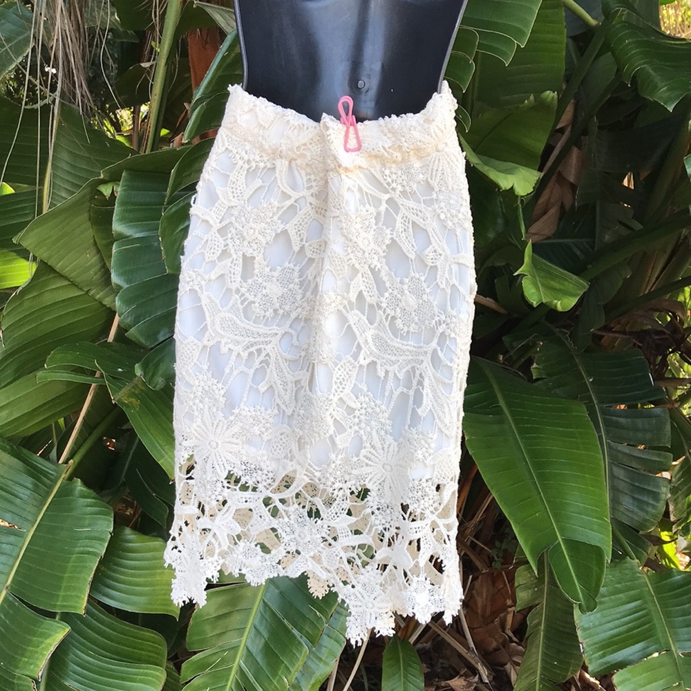 Lace pencil skirt - Picture 3 of 6